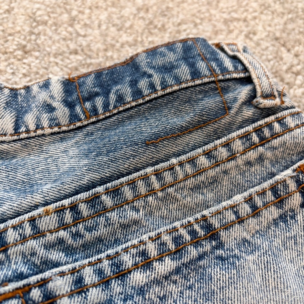 Vintage Levi's 505‎ Jeans Womens 29 Acid Wash 1970s Big E Distressed Retro - Picture 15 of 16